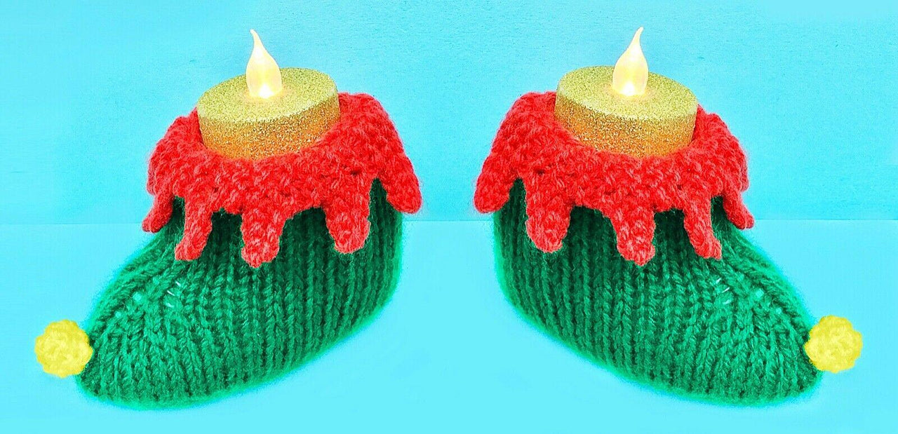 Christmas Elf Boots Tea Light Holders