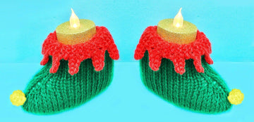 Christmas Elf Boots Tea Light Holders