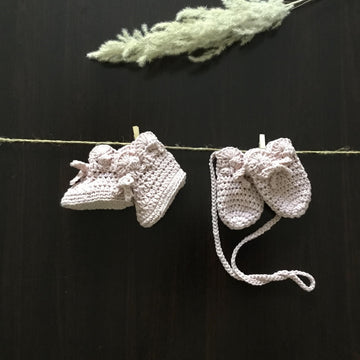 Daphne Baby Mittens & Booties Set N 493