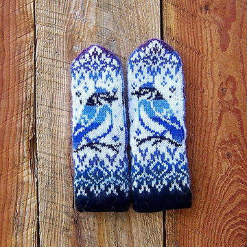 Blue Jay Mittens