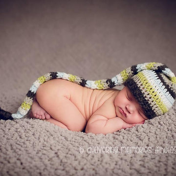 Striped Stocking Cap - Santa or Elf Hat