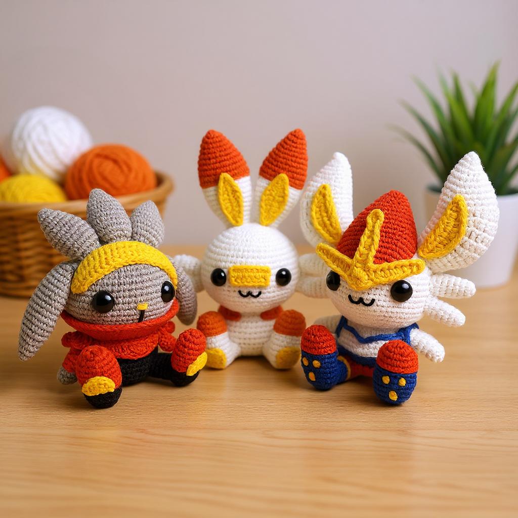 Scorbunny, Raboot & Cinderace