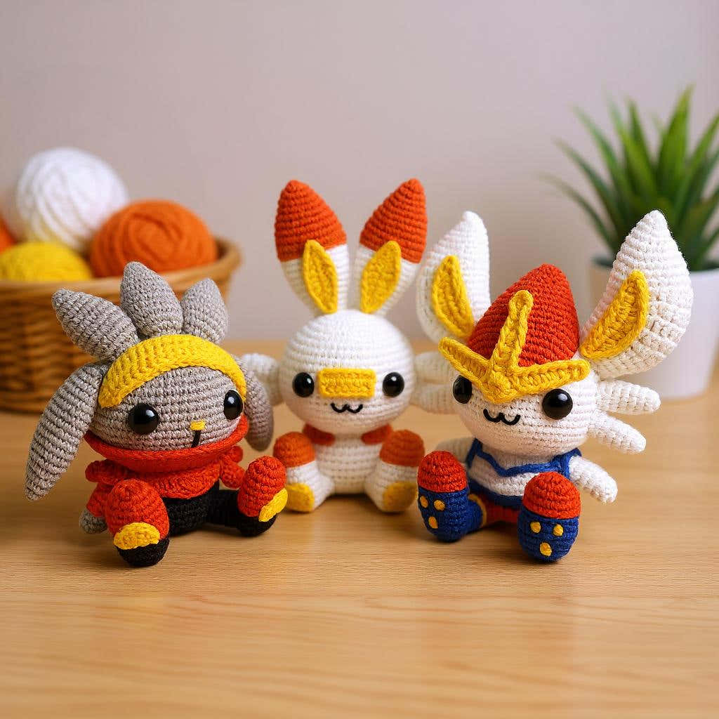 Scorbunny, Raboot & Cinderace