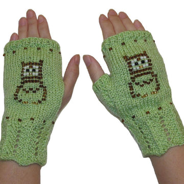 Beaded Texting Mitts