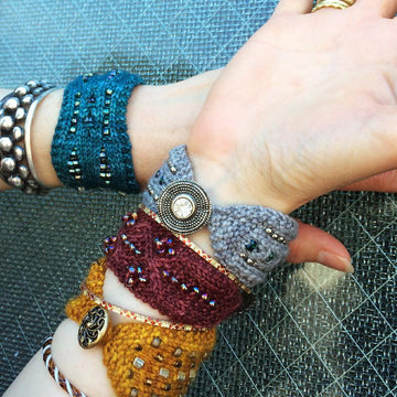 Beaded Buttoned Bracelets!