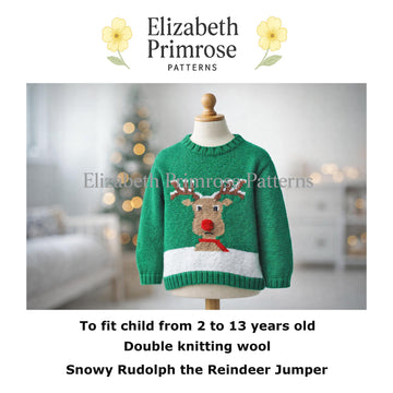 Snowy Rudolph Jumper P111