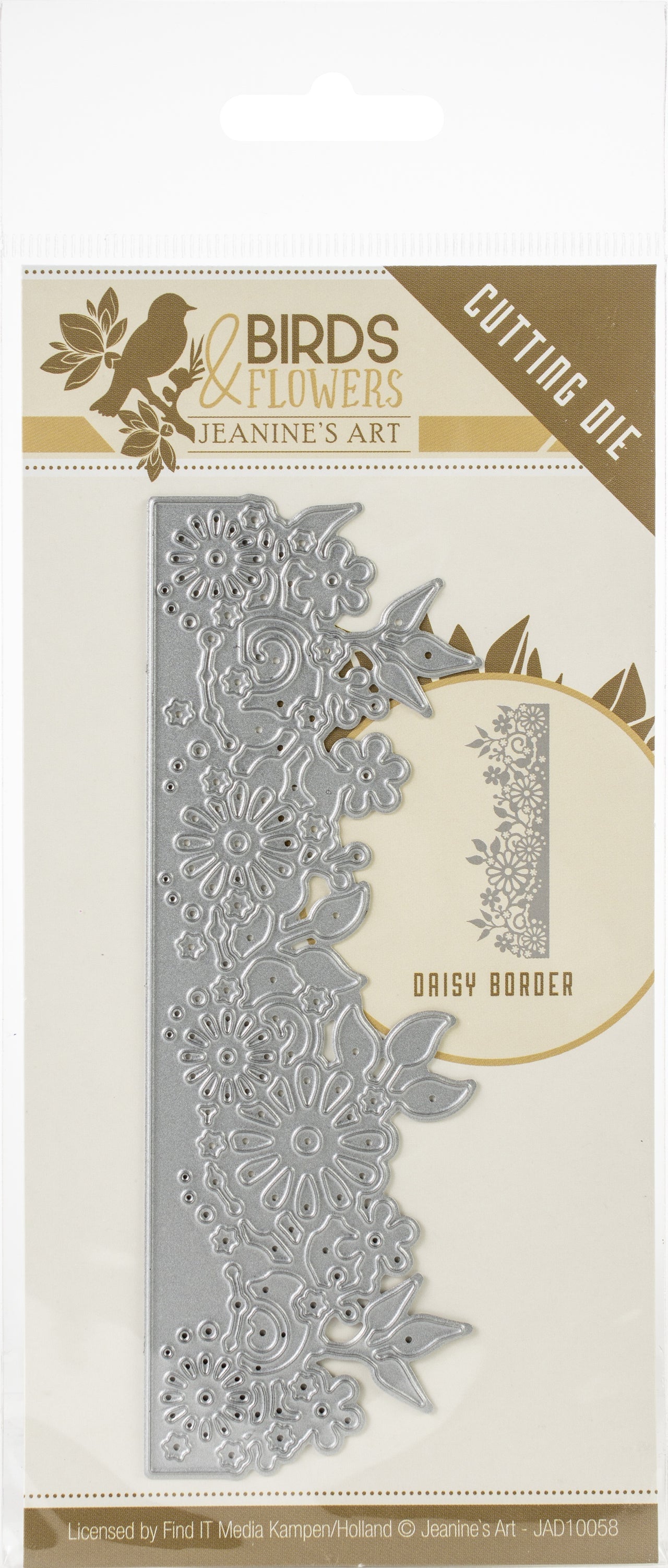 Find It Trading Jeanine's Art Die - Daisy Border, Birds & Flowers
