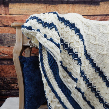 Cabled Wheel Throw