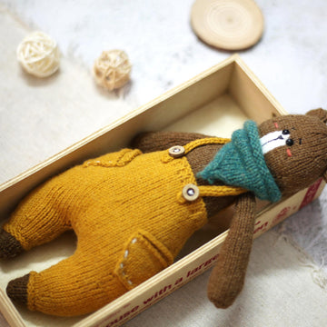 Bear Knitting Pattern - Knitted Bear Mason