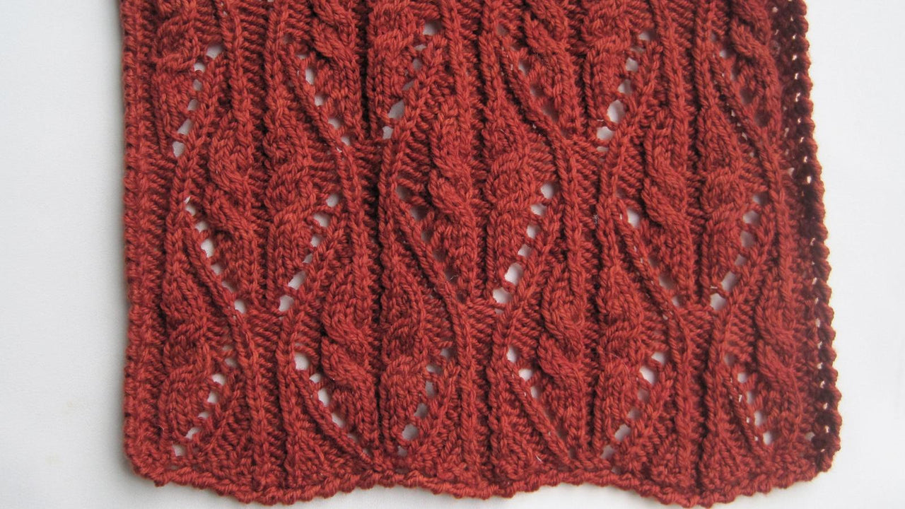Glenrothes Cable Lace Scarf