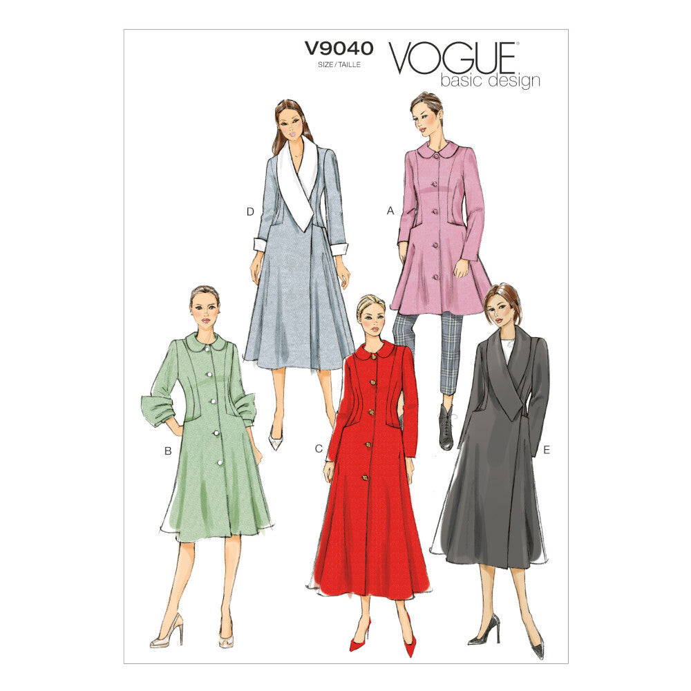 Vogue Misses' Coat V9040 - Sewing Pattern