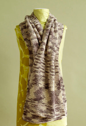 Garter Stitch Shawl in Lion Brand Nature's Choice Organic Cotton- L0550