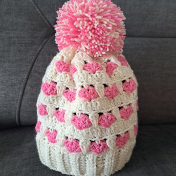 Sweetheart Bobble Hat DK Pattern