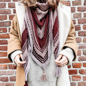 Dried Lavender Shawl