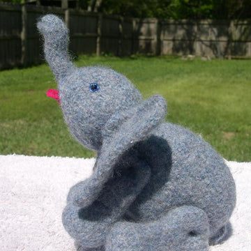 Knitted/Felted Elephant