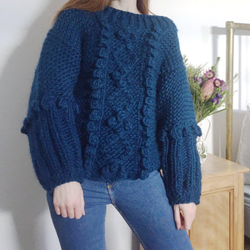 Chunky Cable & Bobble Jumper