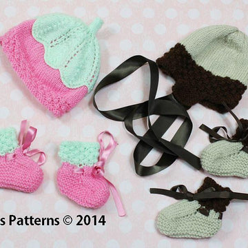 Bobble Yoke Matinee Baby Knitting Pattern #157