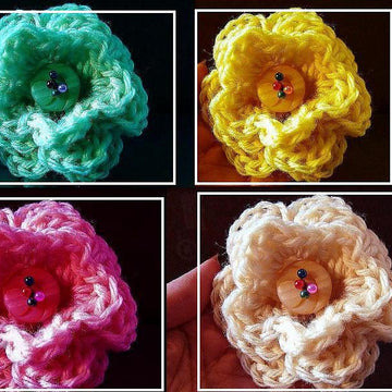 3 LAYER CROCHET FLOWER