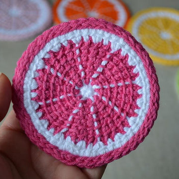 Citrus slice coaster