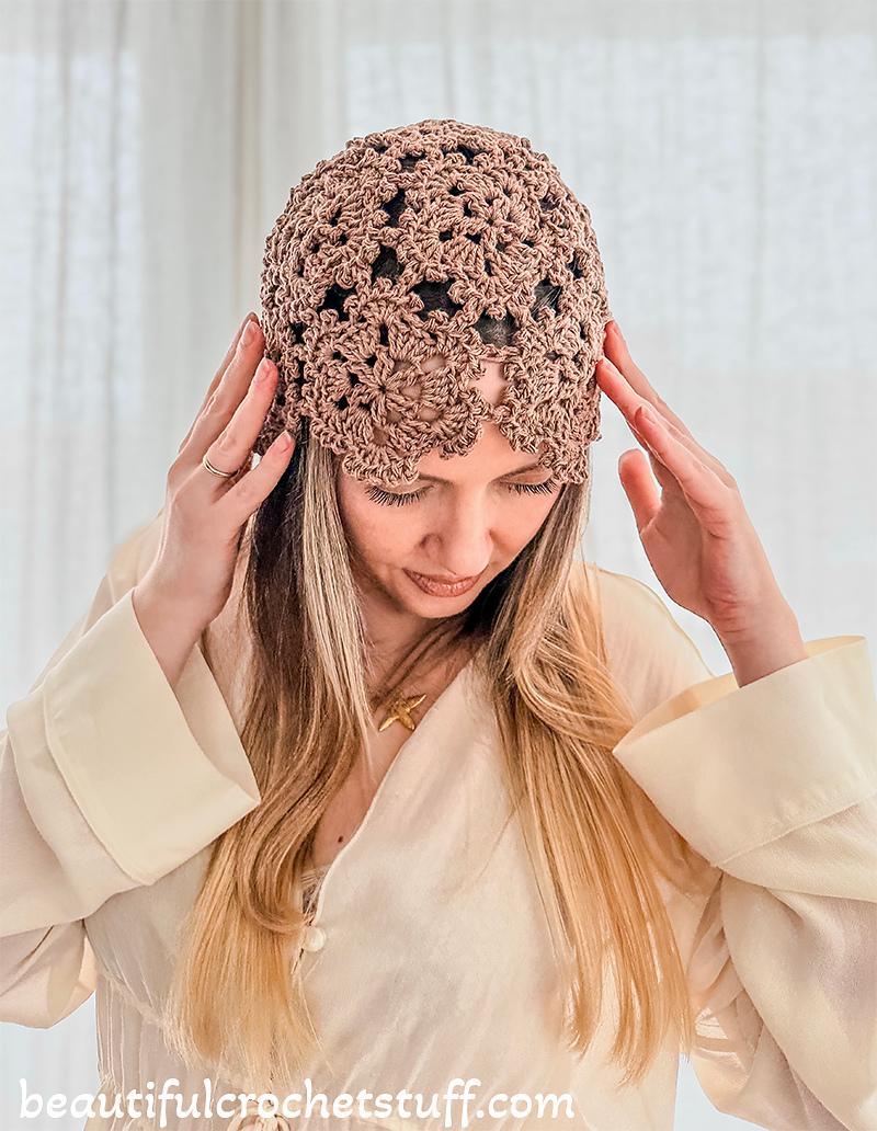 Flower Boho Beanie