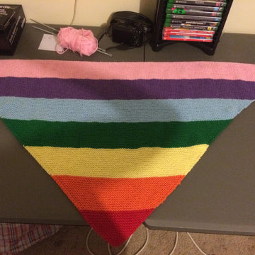 Beautiful Rainbow Shawl Pattern