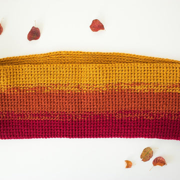 Autumn leaves infinity scarf