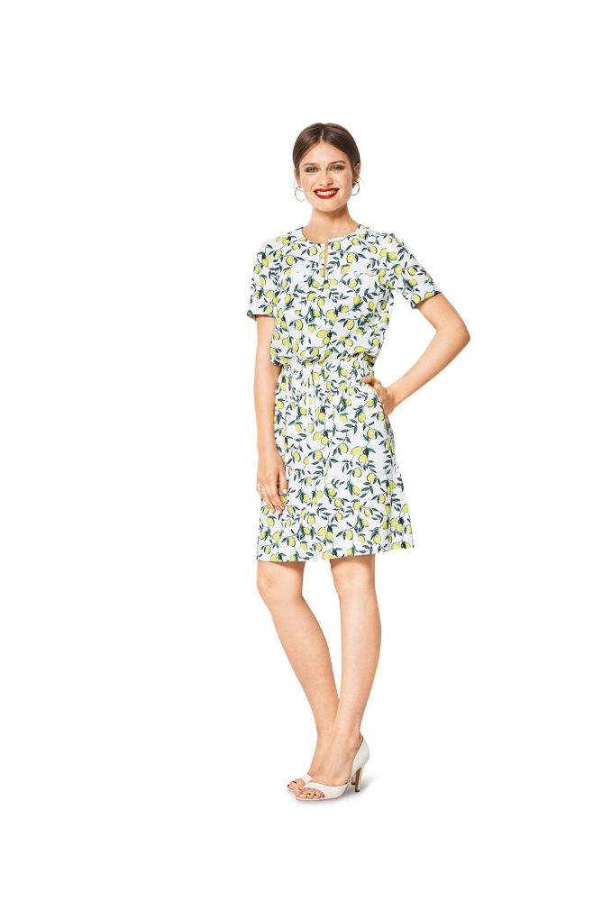 Burda Style Women's Short Sleeve Dress B6419 - Paper Pattern, Size 10-20
