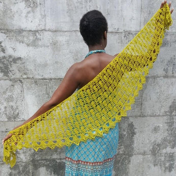 New Spring Leave Crochet Shawl