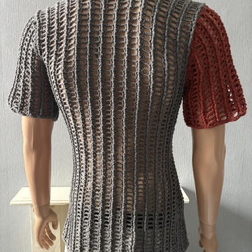 Pinstripe Mesh Shirt