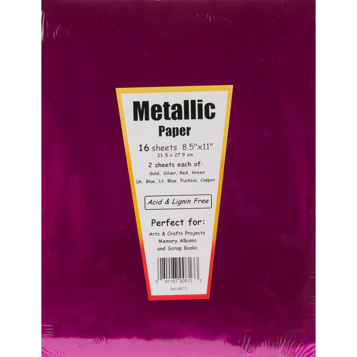 Hygloss Specialty Paper 8.5"X11" 16/Pkg - Metallic