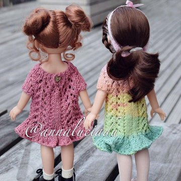 Knitting doll dress