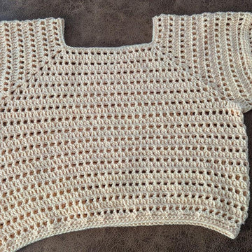 Peach Blossom Crochet Top