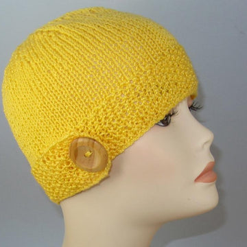 Button Up Beanie Circular knitting pattern