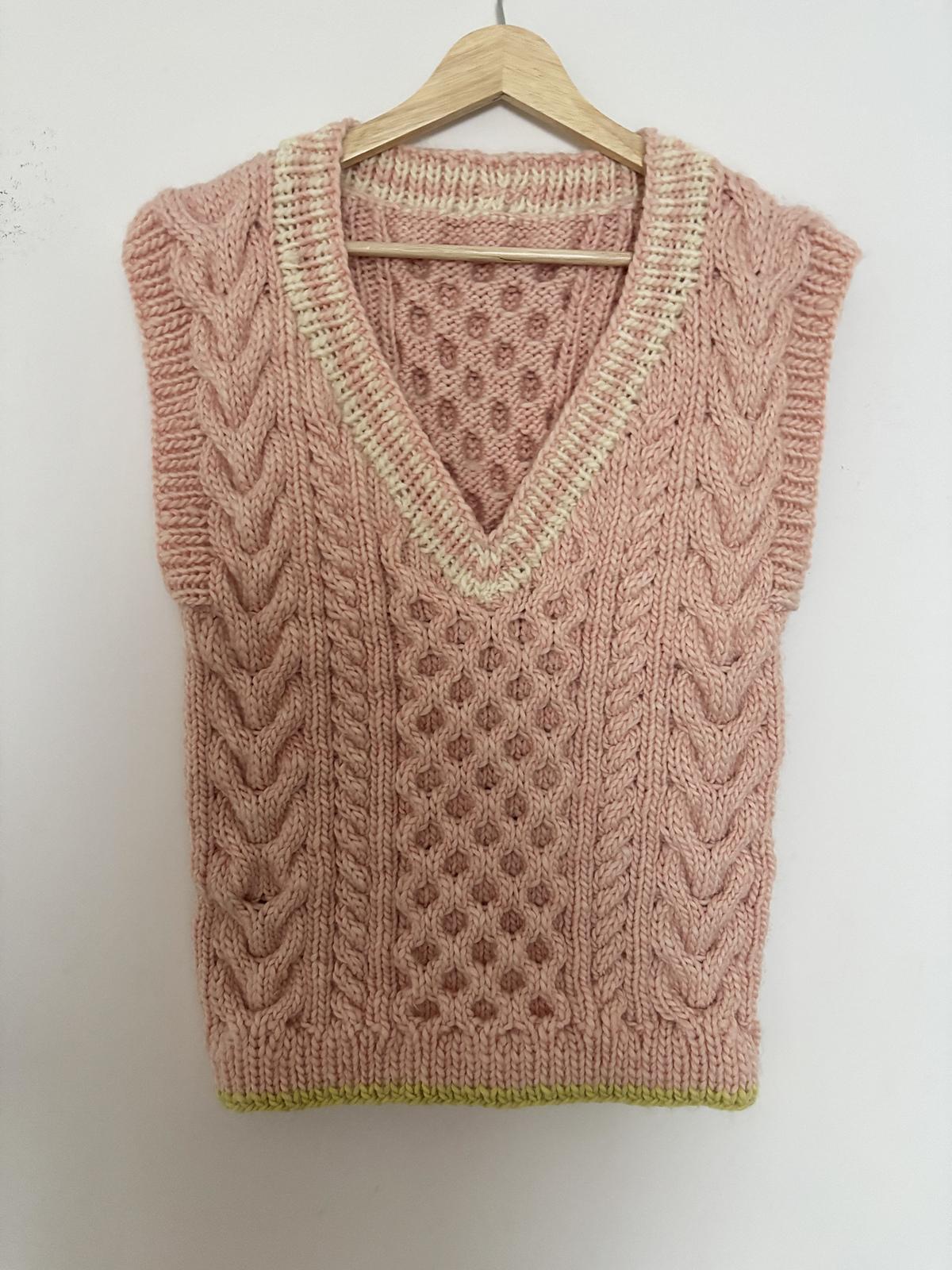 Cable Knit Vest