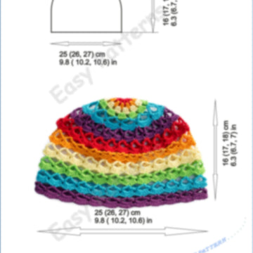 Crochet lgbt hat