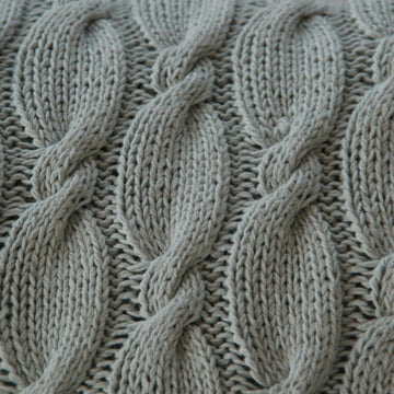 Double Cable Baby Blanket