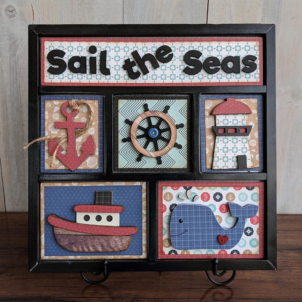 Foundations Decor Shadow Box Kit - Sail The Seas