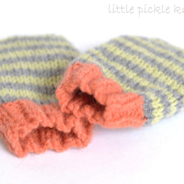 Stripe Baby Mittens