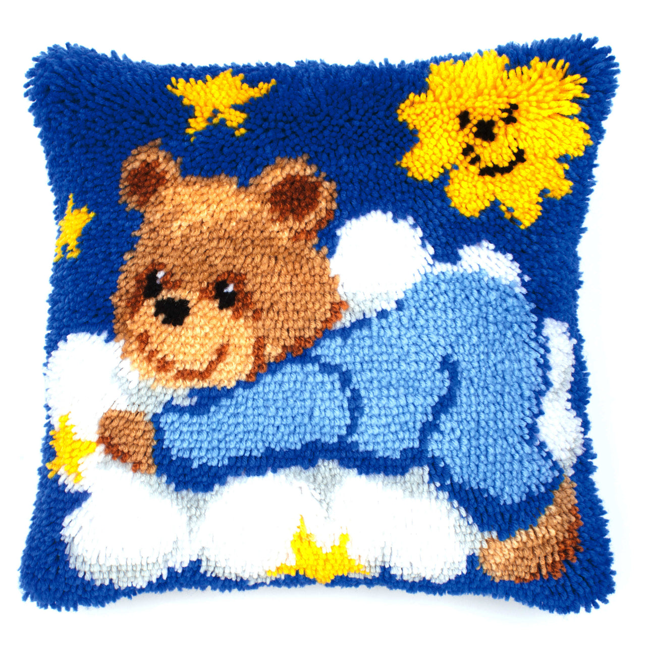 Vervaco Blue Teddy Latch Hook Kit - PN-0014186