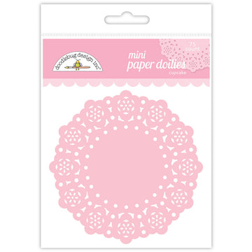 Doodlebug Mini Doilies 3" 75/Pkg - Cupcake