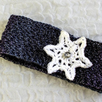 Snowflake Ear Warmer/ Headband