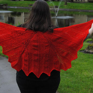 Northern lights shawl (English and Swedish versions)