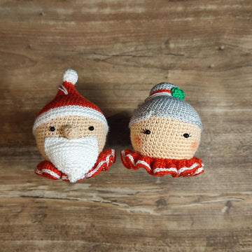 Santa & Mrs Claus Crochet Pattern Set