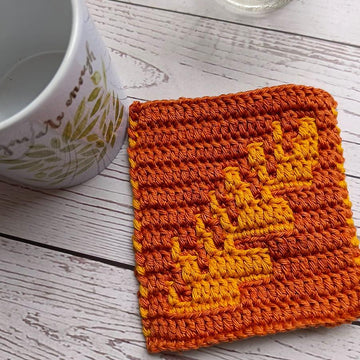 Skeletal Leaf Mosaic Coaster