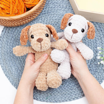 Crochet Dog Pattern, puppy plushie