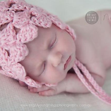 Shell Stitch Pixie Bonnet