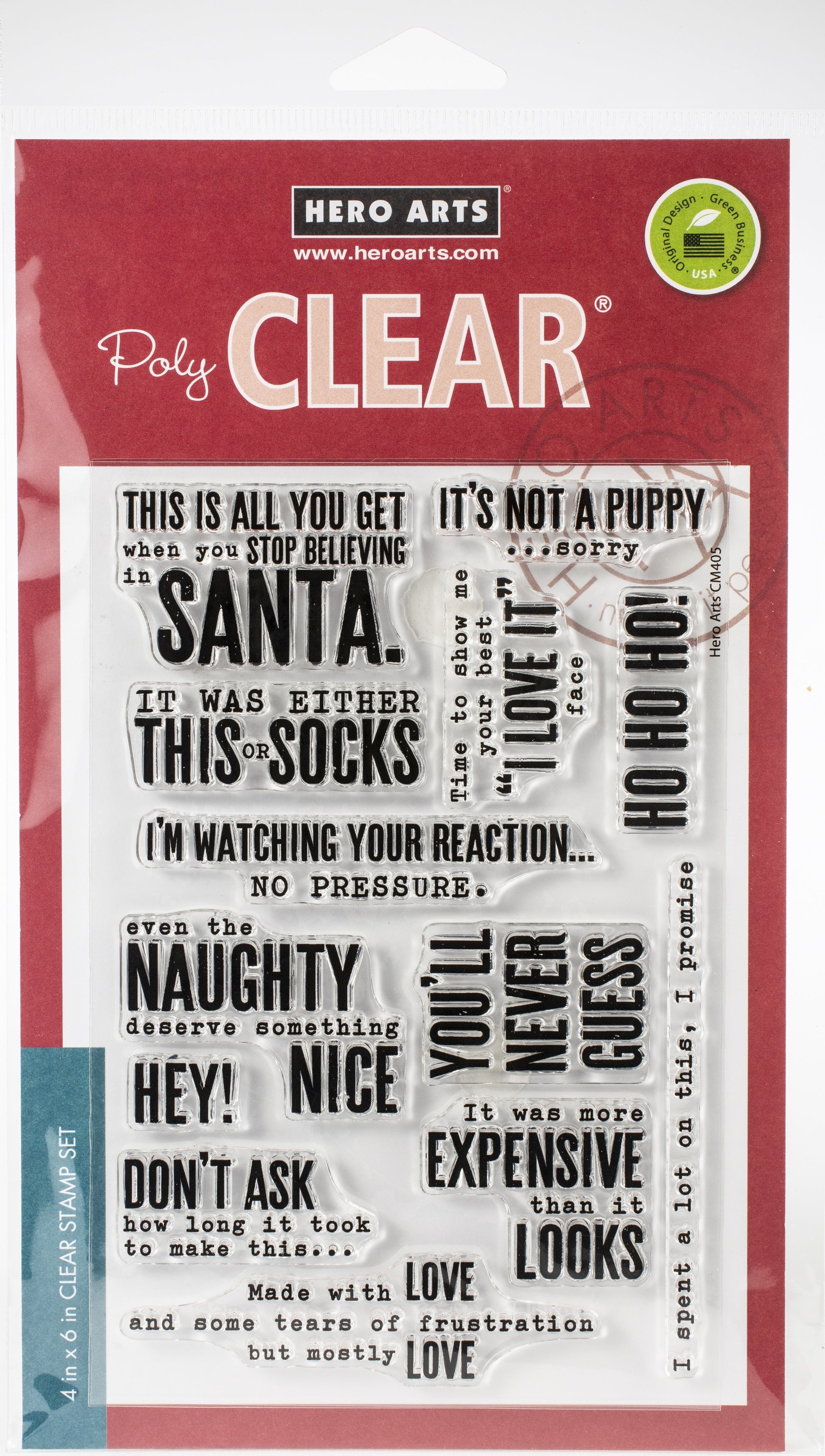 Hero Arts Clear Stamps 4"X6" - Snarky Christmas Messages