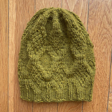 Double Seed Stitch Trellis Hat