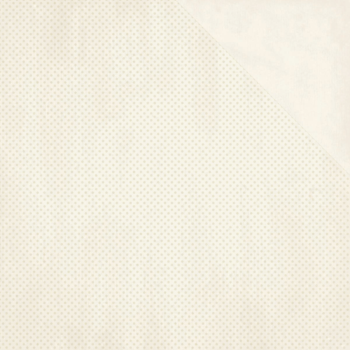 American Crafts BoBunny Double Dot Double-Sided Textured Cardstock 12"X12" 25/Pkg - French Vanilla