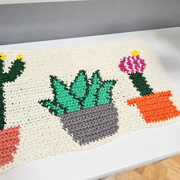 Tapestry Cactus Table Runner